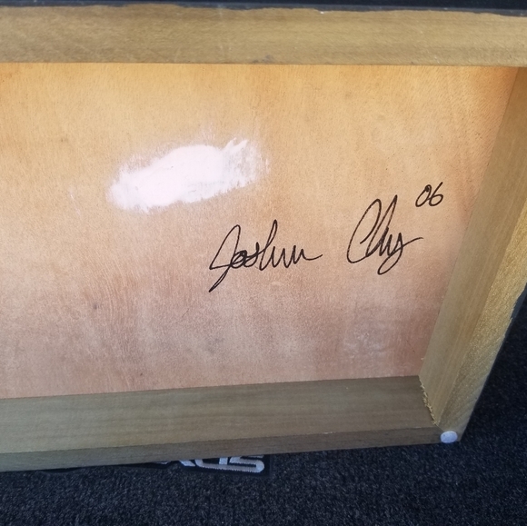 JOSHUA CLAY "The Secrets We Keep", Acrylic on wood original painting 10" x 15" - Picture 12 of 13